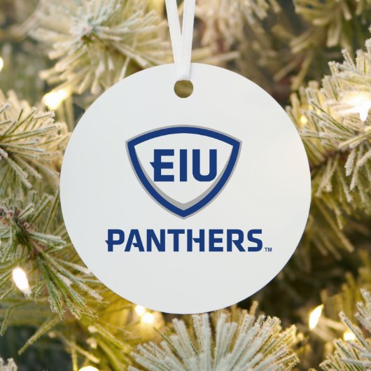 Eastern Illinois Panthers Schild & Wordmark-Logo Ornament Aus Metall (InSitu)