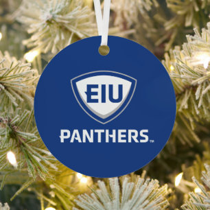 Eastern Illinois Panthers Schild & Wordmark-Logo Ornament Aus Metall