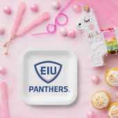Eastern Illinois Panthers Schild & Wordmark-Logo Pappteller (Party)
