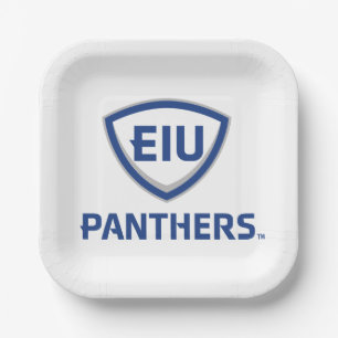 Eastern Illinois Panthers Schild & Wordmark-Logo Pappteller