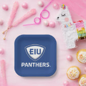 Eastern Illinois Panthers Schild & Wordmark-Logo Pappteller (Party)