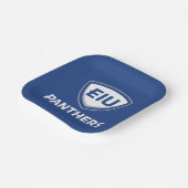 Eastern Illinois Panthers Schild & Wordmark-Logo Pappteller (Gewinkelt)