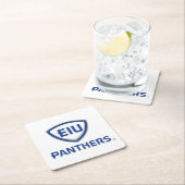 Eastern Illinois Panthers Schild & Wordmark-Logo Rechteckiger Pappuntersetzer (Vor Ort)