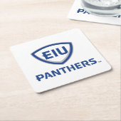 Eastern Illinois Panthers Schild & Wordmark-Logo Rechteckiger Pappuntersetzer (angewinkelt)