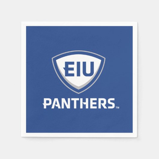 Eastern Illinois Panthers Schild & Wordmark-Logo Serviette (Vorderseite)