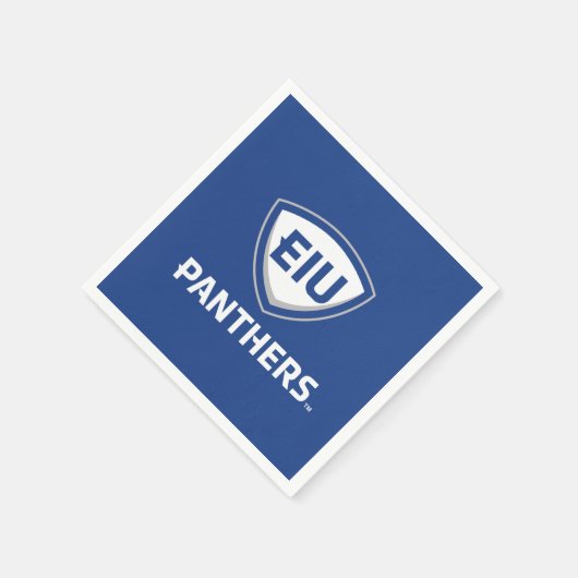 Eastern Illinois Panthers Schild & Wordmark-Logo Serviette (Ecke)