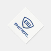 Eastern Illinois Panthers Schild & Wordmark-Logo Serviette (Ecke)