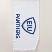 Eastern Illinois Panthers Schild & Wordmark-Logo Strandtuch (Vorderseite)