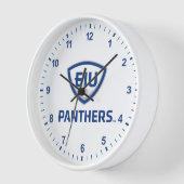 Eastern Illinois Panthers Schild & Wordmark-Logo Uhr (Winkel)