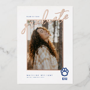 Eastern Illinois Panthers Tatze & EIU Folieneinladung