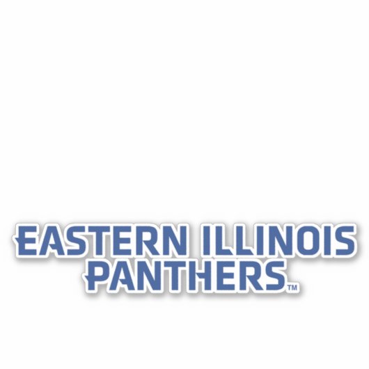 Eastern Illinois Panthers - Textlogo Aufkleber (Vorderseite)