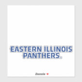 Eastern Illinois Panthers - Textlogo Aufkleber (Blatt)