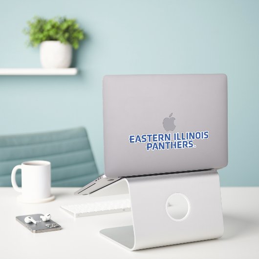 Eastern Illinois Panthers - Textlogo Aufkleber (Laptop auf Schreibtisch)