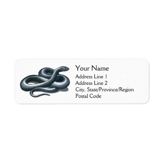 Eastern Indigo Snake Address Labels (Vorne)