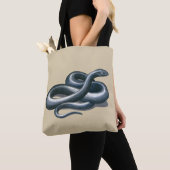 Eastern Indigo Snake Art Tasche (Von Nahem)