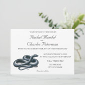 Eastern Indigo Snake Naturkunst Einladung zur Hoch (Stehend Vorderseite)