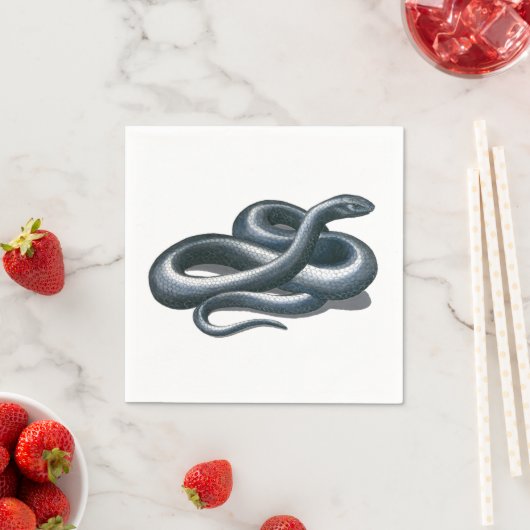 Eastern Indigo Snake Serviette (Beispiel)