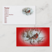 Eastern Kardinal Songbird Business Card Visitenkarte (Vorne/Hinten)