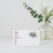 Eastern Kardinal Songbird Business Card Visitenkarte (Stehend Vorderseite)
