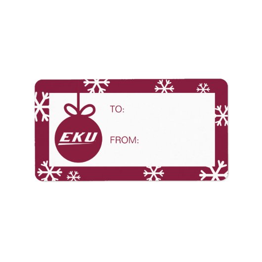 Eastern Kentucky Universität | EKU Adressaufkleber (Vorne)