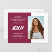 Eastern Kentucky Universität | EKU Ankündigungspostkarte (Vorne/Hinten)