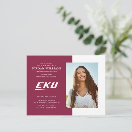 Eastern Kentucky Universität | EKU Ankündigungspostkarte (Stehend Vorderseite)