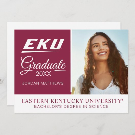 Eastern Kentucky Universität | EKU Einladung (Vorne/Hinten)