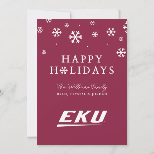Eastern Kentucky Universität | EKU Feiertagskarte (Vorderseite)