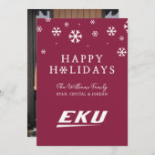 Eastern Kentucky Universität | EKU Feiertagskarte (Vorne/Hinten)