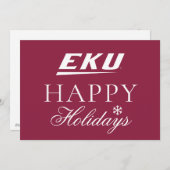 Eastern Kentucky Universität | EKU Feiertagskarte (Vorne/Hinten)