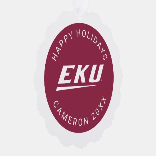 Eastern Kentucky Universität | EKU Ornament Karte (Rechts)
