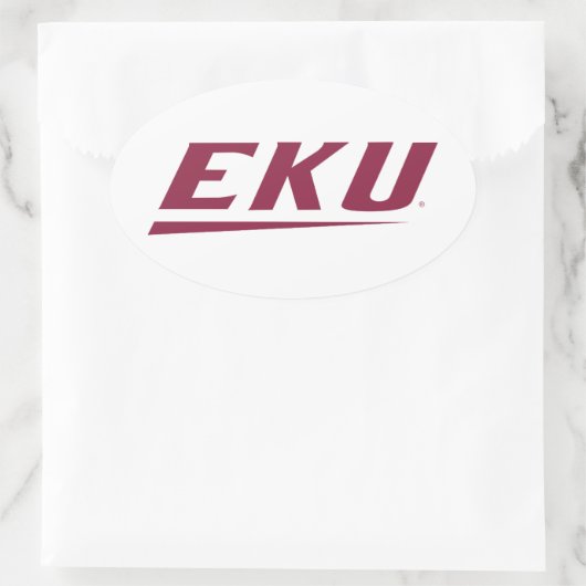 Eastern Kentucky Universität | EKU Ovaler Aufkleber (Tasche)