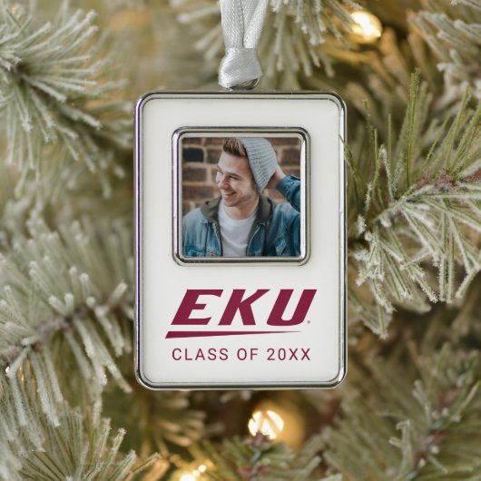 Eastern Kentucky Universität | EKU Rahmen-Ornament Silber (Baum)