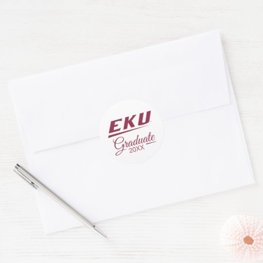 Eastern Kentucky Universität | EKU Runder Aufkleber (Umschlag)
