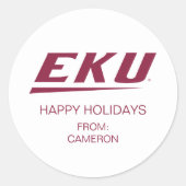 Eastern Kentucky Universität | EKU Runder Aufkleber (Vorderseite)