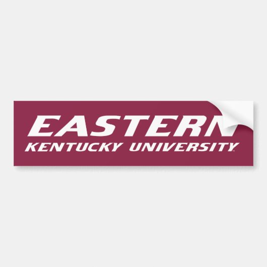 Eastern Kentucky University E Autoaufkleber (Vorne)