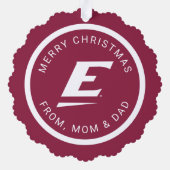 Eastern Kentucky University E Ornament Karte (Rückseite)