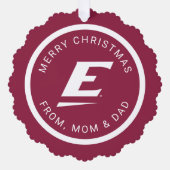 Eastern Kentucky University E Ornament Karte (Vorderseite)
