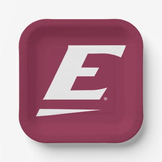 Eastern Kentucky University E Pappteller (Vorderseite)