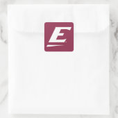 Eastern Kentucky University E Quadratischer Aufkleber (Tasche)