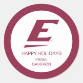 Eastern Kentucky University E Runder Aufkleber (Vorderseite)