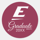 Eastern Kentucky University E Runder Aufkleber (Vorderseite)