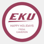 Eastern Kentucky University E Runder Aufkleber (Vorderseite)