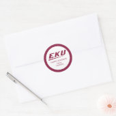 Eastern Kentucky University E Runder Aufkleber (Umschlag)