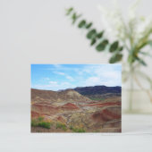 Eastern Oregon Painted Hills Vista Postcard Postkarte (Stehend Vorderseite)