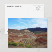 Eastern Oregon Painted Hills Vista Postcard Postkarte (Vorne/Hinten)