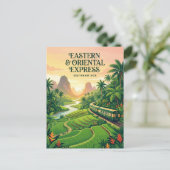 Eastern & Oriental Express (Südostasien) Postkarte (Stehend Vorderseite)
