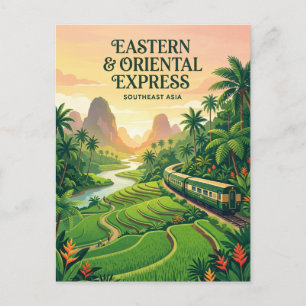 Eastern & Oriental Express (Südostasien) Postkarte