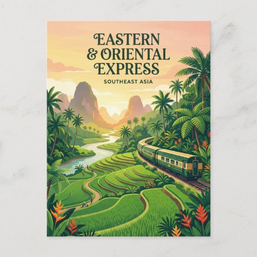 Eastern & Oriental Express (Südostasien) Postkarte (Vorderseite)