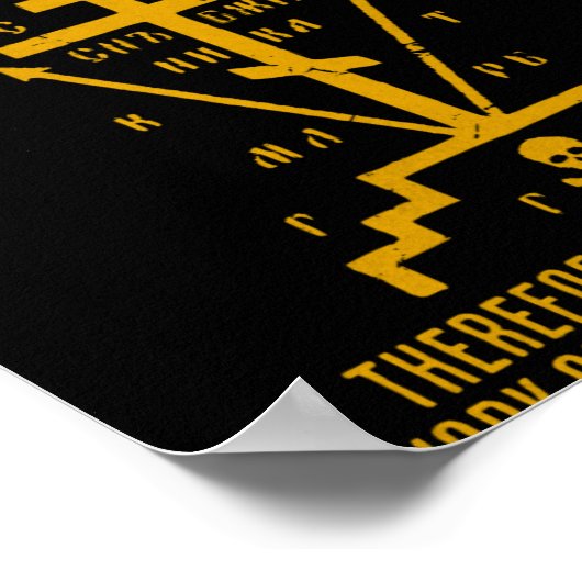 Eastern Orthodox Fr Seraphim Rose Cross Gift T Shi Poster (Ecke)